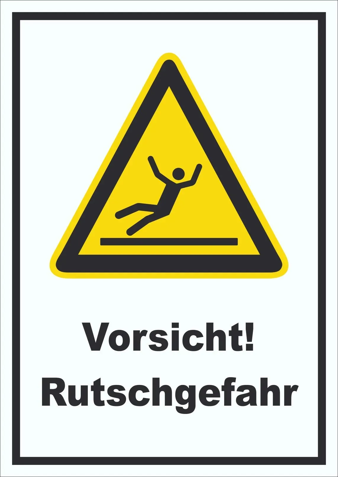 Vorsicht Rutschgefahr Schild A3 (297x420mm)