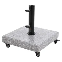 Doppler Schirmständer Granit 70 kg Hellgrau