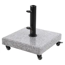 Doppler Schirmständer Granit 70 kg Hellgrau