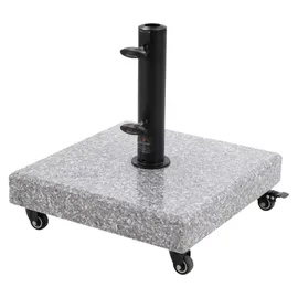 Doppler Schirmständer Granit 70 kg Hellgrau