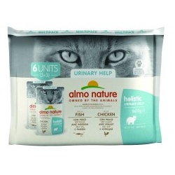 Almo nature Almo Holistic Digestive Help Multipack Fisch & Huhn 6x70 g