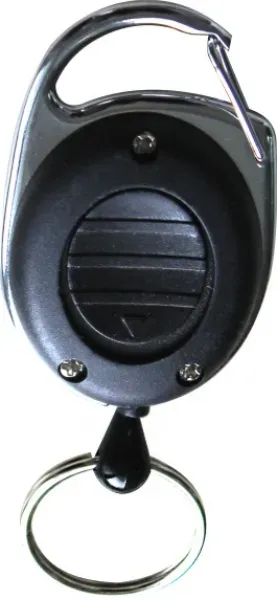 Jojo Ausweishalter LED schwarz mit Schlüsselring