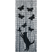 WENKO Bambusvorhang Katze & Schmetterling 90 x 200 cm