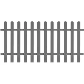 vidaXL Lattenzaun WPC 200 x 100 cm grau