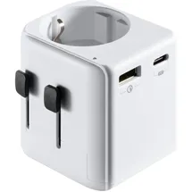 ewent Reiseadapter Weiß 1 St.