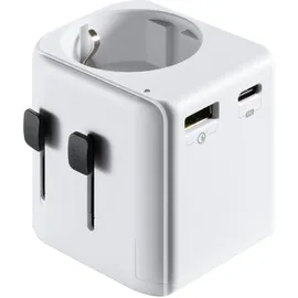 ewent Reiseadapter Weiß 1 St.