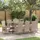vidaXL Gartenmöbel-Set 9-tlg. Beige
