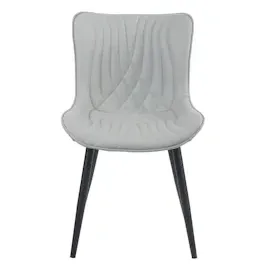 CLP 2er Set Stühle Brady grau/Kunstleder