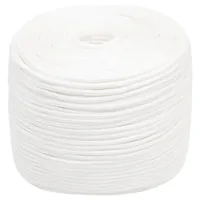 vidaXL Leinen Bootsseil 10 mm 250 m Polypropylen Weiß