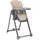 Lorelli Kinderhochstuhl PARTY Rollen Höhe Lehne Fußstütze Tisch sind einstellbar beige grau