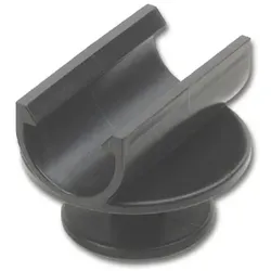 Befestigungsteil Prisma, Kunststoff schwarz