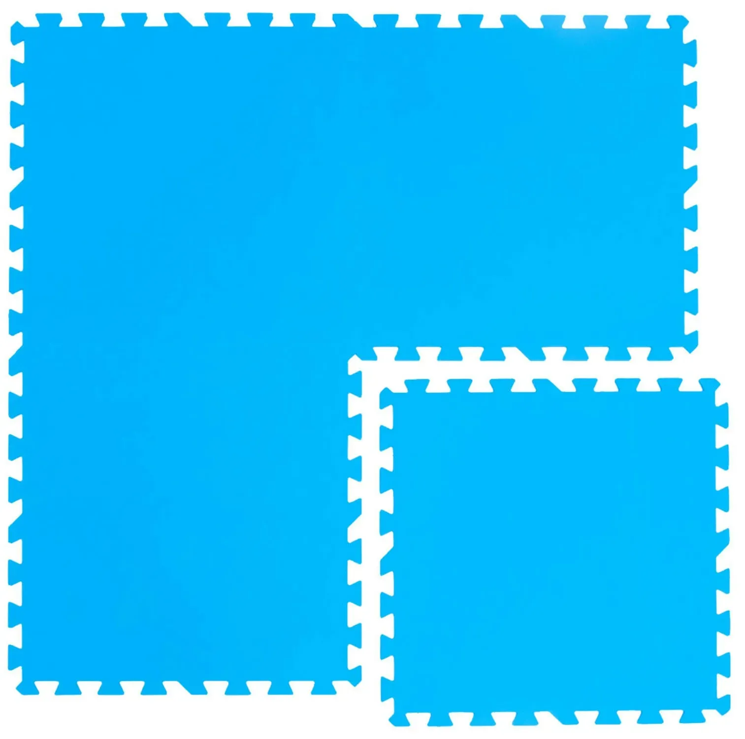 Pool Bodenschutz Fliesen Matten 50x50 cm Blau Puzzlematte
