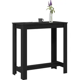 vidaXL Bartisch 102 x 50 x 103,5 cm Schwarz Eichen-Optik