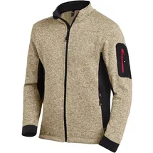 FHB Strickjacke Christoph 79595 Gr. 3XL beige/schwarz