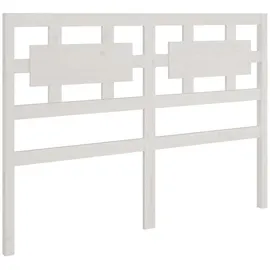 vidaXL Kopfteil Weiß 205,5x4x100 cm Massivholz Kiefer vidaXL