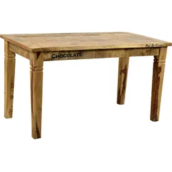 SIT Möbel RUSTIC Tisch lackiertes Mangoholz |L 140 x B 70 x H 76 cm | natur / antik | 01914-04 | Serie RUSTIC