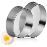 ABOOFAN 2 Stück Edelstahl Mehlsieb Sieb zum Backen Trommelsieb für Kartoffelbrei Backen Rund Sieb Küche Mehlsieb Sieb Mehl Mesh Sieb Backfilter Zuckersieb