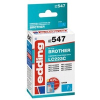Edding Druckerpatrone ersetzt Brother LC223C Kompatibel Cyan EDD-547 18-547