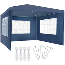 Tectake tectake® Pavillon, 3 x 3 m, im Stecksystem, mit UV-Schutz, wasserdicht,
