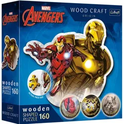 TREFL 20183 Holz Konturpuzzle 160 Teile – Marvel Ironman