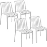 Tectake Gartenstuhl Alcudia 47 x 58 x 80,5 cm creme 4 St.