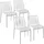 Tectake Gartenstuhl Alcudia 47 x 58 x 80,5 cm creme 4 St.