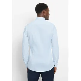 Olymp "OLYMP Level Five, body fit, Kent", Herren, Gr. 39, Normaler Arm, weiß (bleu), 97% Baumwolle, 3% Elastolefin, Hemden