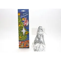 HundB Brilliant Eislametta Silber ca 6g 50 Fäden Aluminium Christbaumschmuck Weihnachtsbaum Deko Lametta Baumschmuck Weihnachtsdeko Silberdeko