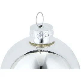 WEBMARKETPOINT Weihnachtsbaumkugel 10er-Set ¦ silber ¦ Glas,Aluminium Ø: 6.0