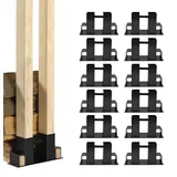 Trutzholm Holzstapelhilfe Stahl 34 x 10 cm 12 Stk schwarz