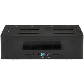 Startech StarTech.com USB 3.0 4 Bay 2,5 / 3,5 SATA III Festplatten Dockingstation mit UASP und zwei Lüftern, 6,4 / 8,9 cm HDD / SSD Dock