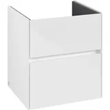 Villeroy & Boch Collaro Waschtischunterschrank 561 x 480 x 610mm × Glossy White