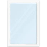 Fenster 90x130 cm, Kunststoff Profil aluplast IDEAL® 4000, Weiß, 900x1300 mm, einteilig festverglast, 2-fach Verglasung, individuell konfigurieren