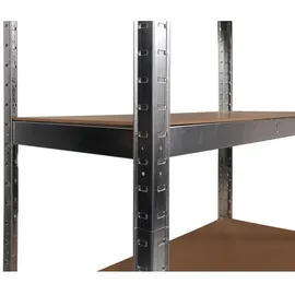 Ondis24 Steckregal Metall 70 x 30 x 149 cm Silber