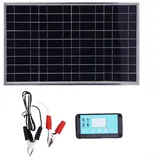 Qualoramall Solarpanel-Kits, 12 V, 24 V, 200 W, faltbares Solar-P-Anels-Set, IP67, wasserdicht, monokristallines Solarmodul-Set, professionelles Aluminium-Rahmen, Solarpaneele für Outdo- oder mobile