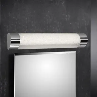 Trango LED Spiegelleuchte, 2074 Modern LED 10 Watt Spiegelleuchte IP44 mit Memoryfunktion & *CCT* Farbtemperatur einstellbar 3000K-4000K-6000K, Kristall-Optik Wandlampe L: 615mm, Badleuchte, Schminklicht, Badezimmerlampe, Unterbauleuchte