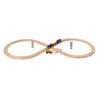 Eichhorn 100006202 - Holz-Schienenbahn, Achterbahn 28-teilig, Gesamtlänge: 290 cm