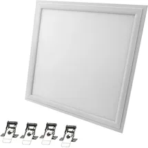 Energmix 295x295 mm 4 LED eckig Aluminium