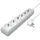 Maxtrack Steckdosenleiste 6-fach 10 m Weiß