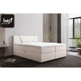 Best For Home Boxspringbett 140 x 200 cm Creme