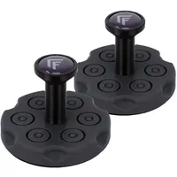 Forgelevel Kurzwaffenhalterung Nexus, 2-teiliges Set für Pistole & Revolver, Halter mit starken Magneten für Waffenschrank & Tresor, Made in Germany, schwarz