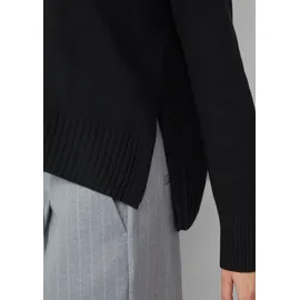 s.Oliver Strickpullover mit Seitenschlitzen Schwarz 44