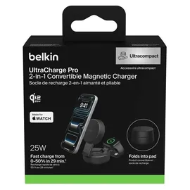 Belkin UltraCharge 25W Qi2 magn. 2-in-1 Lad.dunkelgrau WIZ043kqCH