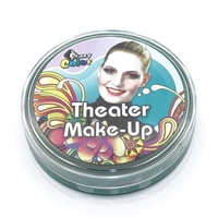 Theater Creme Make up dunkel grün tannengrün 21g Fett Schminke für Karneval Fasching und Halloween