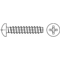 Industrial Quality Supplies DIN 7981 Linsen-Blechschraube, ST galZn -F-H