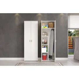 trendteam Mehrzweckschrank 60 x 176 x 35 cm 2-türig / weiß