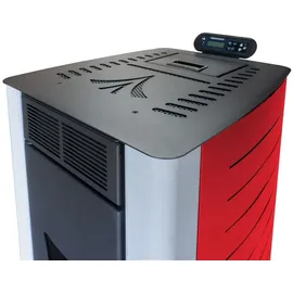 Nemaxx Pelletofen P18 Stahl Rot