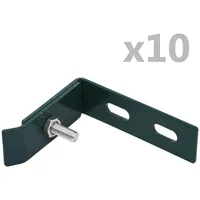 vidaXL Wand-Eckverbinder 10 Sets Grün