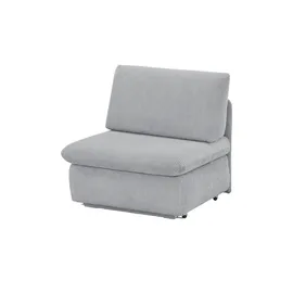 Sofa.de Schlafsessel Etta Kunstleder 88 x 88 x 96 cm Grau mit Schlaffunktion