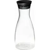 APS Glas-Karaffe, Ø 9,5 cm, H: 29 cm, mit Edelstahl- / Silikondecke, 1 Liter